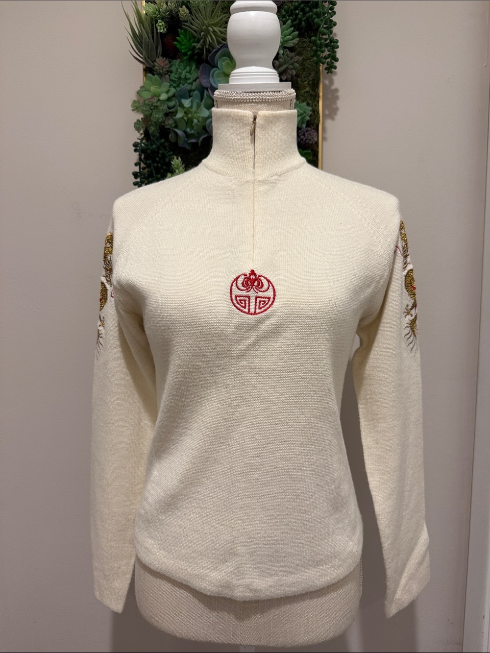 Vintage Obermeyer Signature Qtr. Zip Sweater - Picture 2 of 5